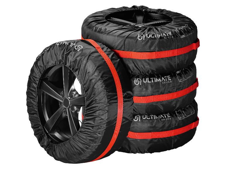 Housse De Protection Pneus Voiture 80x120cm Imperméable - Pour 4 Pneus 17-18 Pouces - Oxford 210D