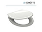 Een witte toiletbril van Schütte.