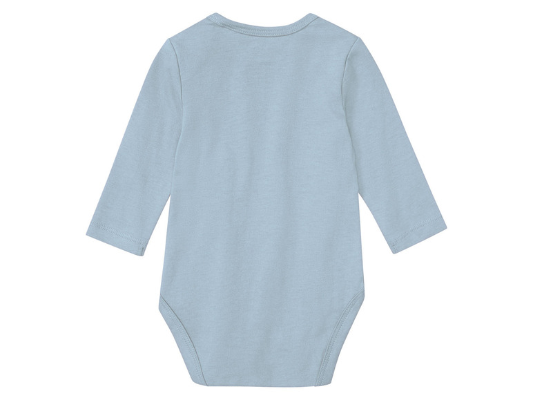 Aller en mode plein écran lupilu® Set de 3 bodies en pur coton avec manches longues - Photo 18