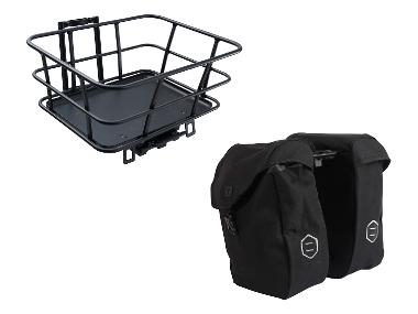 Sacoches ou porte-bagages avant avec panier Atranvelo