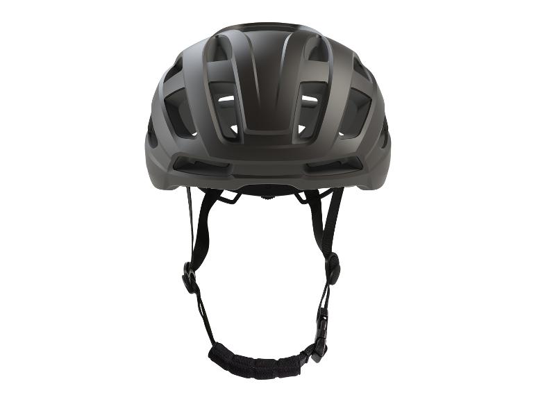 Zwarte fietshelm.