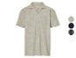 Beige, kort mouw overhemd met een cubano kraag, beschikbaar in meerdere kleuren.