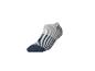 Chaussette invisible rayée bleu marine et blanche