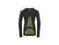 Zwart thermoshirt met lange mouwen en groene details