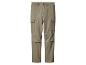 Pantalon cargo kaki avec poches latérales et détails de couture.