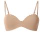 Soutien-gorge bandeau couleur chair avec bonnets moulés