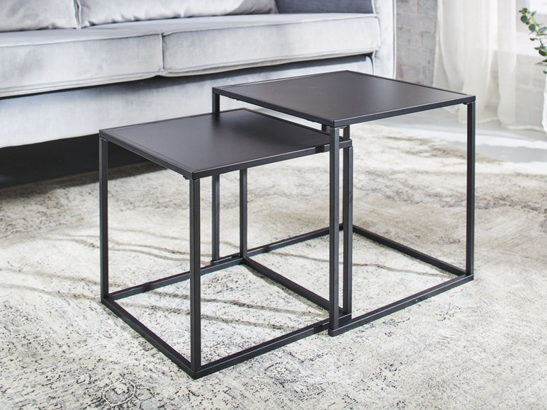 Aller en mode plein écran LIVARNO home Table d'appoint, set de 2 - Photo 2