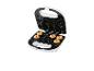 Donutmaker met gebakken donuts.