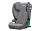 Siège-auto pour enfant gris avec des détails verts