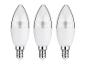 Drie E14 LED-kaarslampen