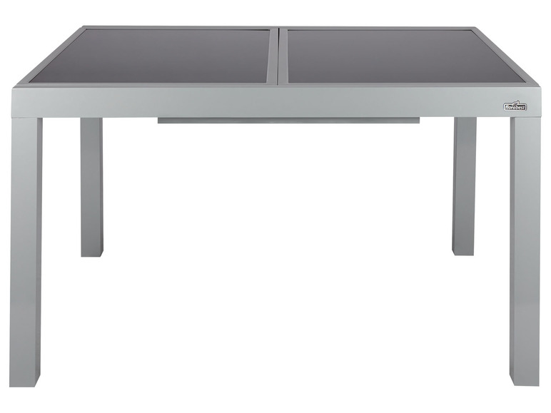 Ga naar volledige schermweergave: Aluminium tuinset zilver/grijs met uittrekbare tafel en 6 relaxstoelen Houston LIVARNO home - afbeelding 4