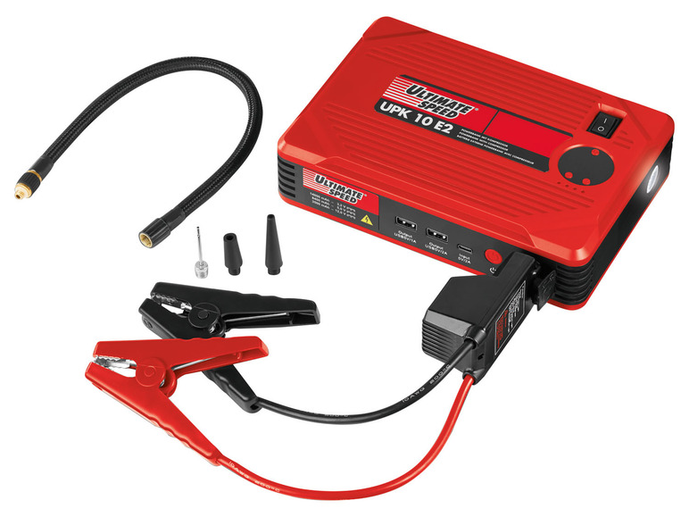 Automatische starthulp met compressor en powerbank UPK 10 E2