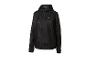 Veste imperméable noire avec capuche et fermeture éclair