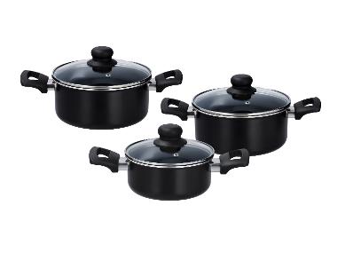 SILVERCREST® Set de casseroles en aluminium, 3 pièces