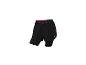 Zwarte dubbel laag hardloop shorts.