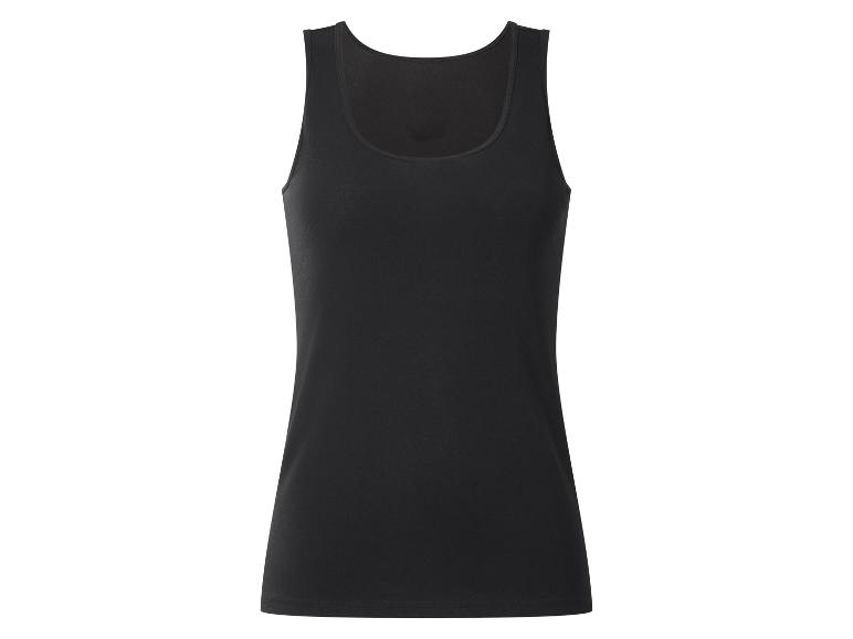 Débardeur noir basique pour femme.
