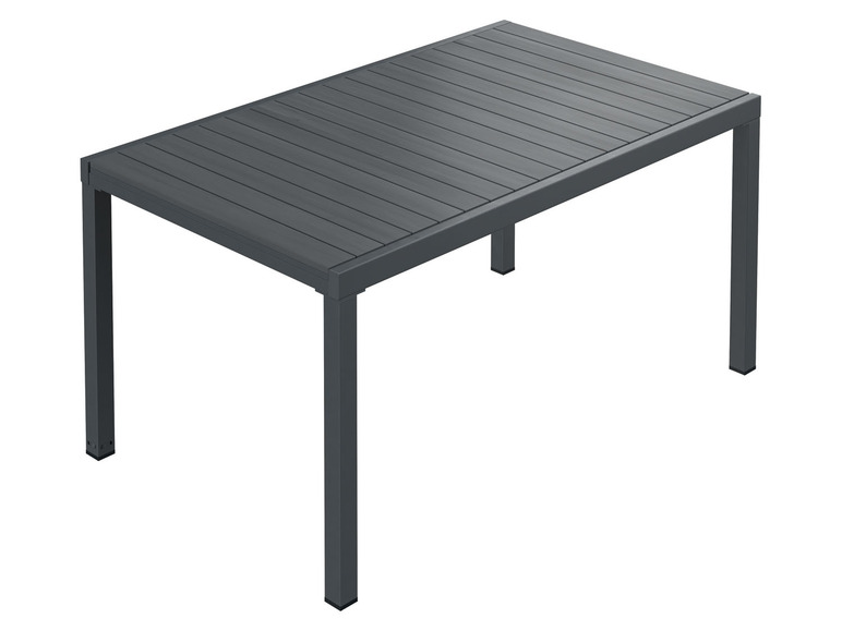 Aller en mode plein écran LIVARNO home Table de jardin en aluminium »Valencia«, plateau en bois extensible - Photo 1