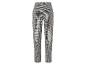 Pantalon à motif pied-de-poule noir et blanc.