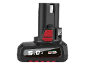 Batterie d'outil électrique noire de 5,0 Ah avec des accents rouges et l'inscription 'HIGH POWER X12V TEAM'.