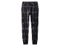 Geruite pyjamabroek met elastische tailleband en boorden.