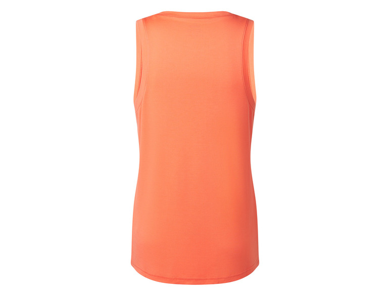 Un débardeur orange pour femme.