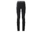 Legging noir avec ceinture blanche.
