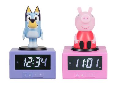 LIZENZ Bluey / Peppa Pig Réveil