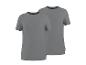 Deux t-shirts gris unis à manches courtes