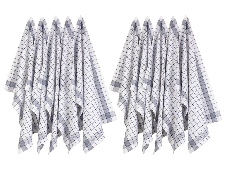Ga naar volledige schermweergave: LIVARNO home Katoenen theedoeken, set van 10, 50 x 70 cm - afbeelding 4