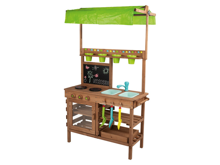 Playtive Houten buitenkeuken met dak