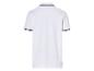 Wit poloshirt met korte mouwen en contrasterende details.