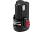 Zwarte gereedschapsaccu met 'HIGH POWER X12V TEAM' en '2.5 Ah' tekst.