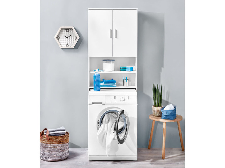 Ga naar volledige schermweergave: LIVARNO home Wasmachine-ombouwkast, 64,5 x 190 x 25 cm - afbeelding 5