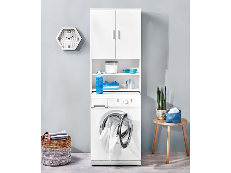 Ga naar volledige schermweergave: LIVARNO home Wasmachine-ombouwkast, 64,5 x 190 x 25 cm - afbeelding 6