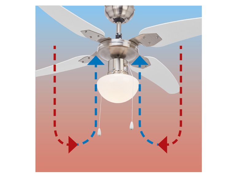 Ga naar volledige schermweergave: LIVARNO home Plafondventilator, met ledlamp - afbeelding 7