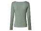 Lichtgroen dames T-shirt met lange mouwen