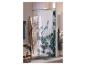 Rideau de douche LIVARNO home avec motif de feuilles d'eucalyptus dans une salle de bain.