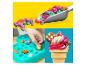 Play-Doh: une pelle de pâte à modeler colorée, un enfant jouant et une glace fantaisie.
