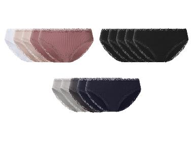 esmara® Slips pour femmes avec dentelle, 5 pièces