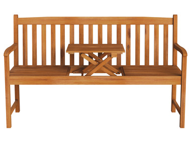 LIVARNO home Banc de jardin avec table pliante en acacia »Sevilla«