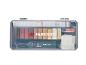 PARKSIDE reparatieset met wasstiften, smeltgereedschap en accessoires in een transparante doos.