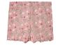 Roze baby shorts met lieflijk bloemenprint.