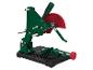 Support de meuleuse d'angle PARKSIDE avec capot de protection rouge et base noire.