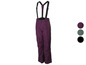 Paarse ski-broek met bretels.