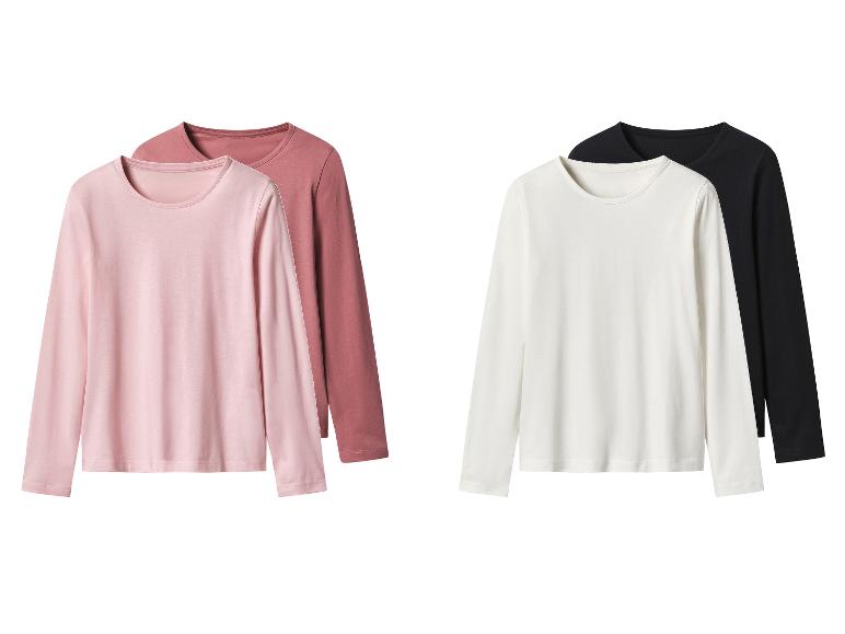 Shirts met lange mouwen in roze, bordeaux, wit en zwart