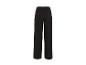 Zwarte wijde broek met elastische tailleband