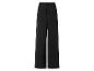 Lange zwarte broek met trekkoord in de taille.