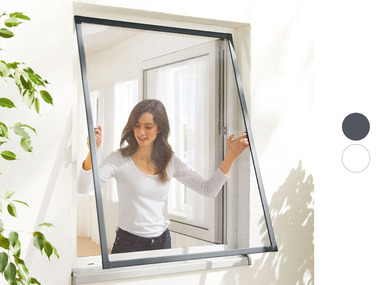 LIVARNO home Moustiquaire de fenêtre en aluminium, 130 x 150 cm