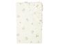 Drap-housse beige à motifs floraux