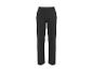 Pantalon noir coupe droite sur fond blanc